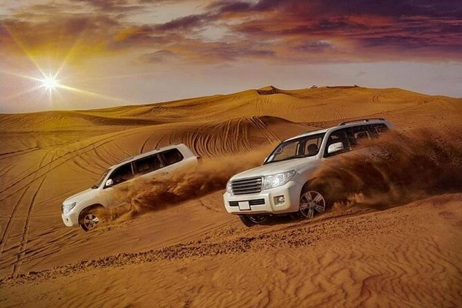 Sunrise or Sunset , Desert Safari Tour in Heart of Qatar - Tea and Guide Commentary Add Context
