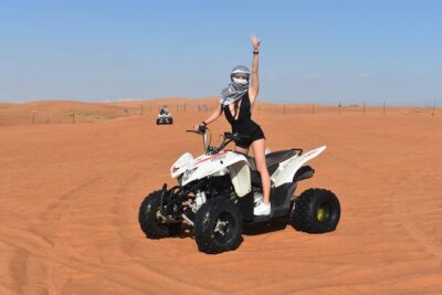 Sunset Desert Safari Quad bike Camel ride Sand Board & BBQ Dinner