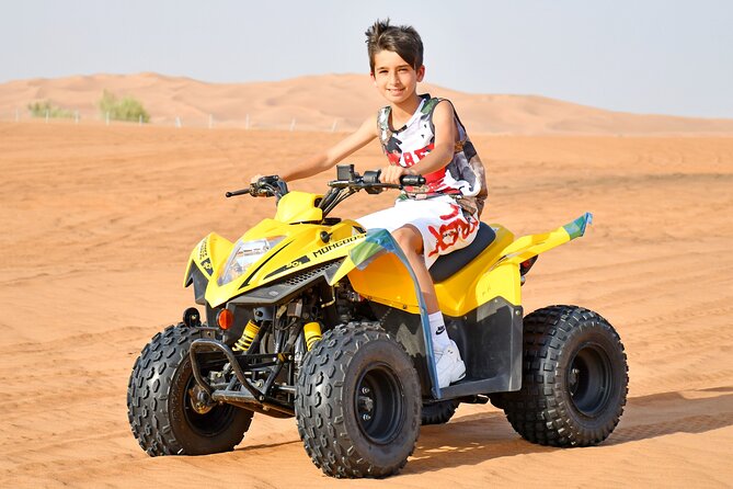 Sunset Desert Safari Quad bike Camel ride Sand Board & BBQ Dinner - Al Awir: camels, henna, and a camp evening