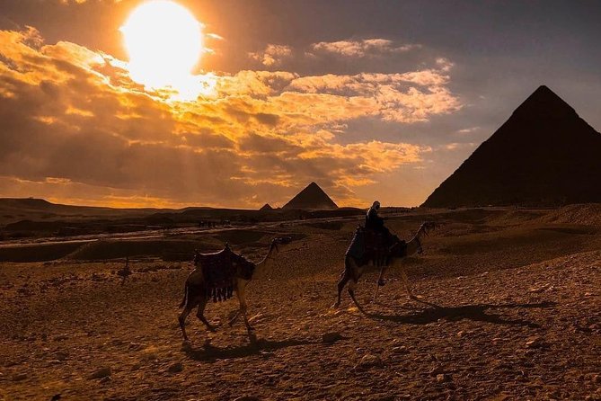 Unusual Desert Safari Tour Around Giza Pyramids During Sunset With Barbecue. - Quad biking with the pyramids in view